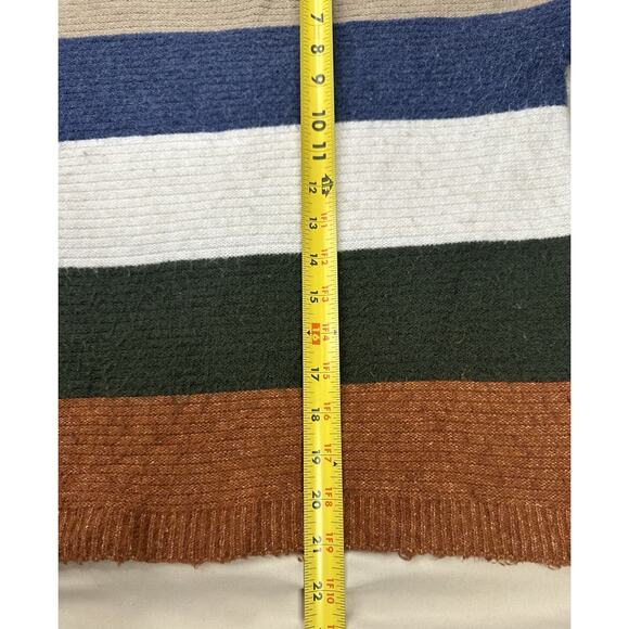 Cozy Cottage Fall Colored Soft Striped Sweater Size Medium Pink Republic - Picture 4 of 5